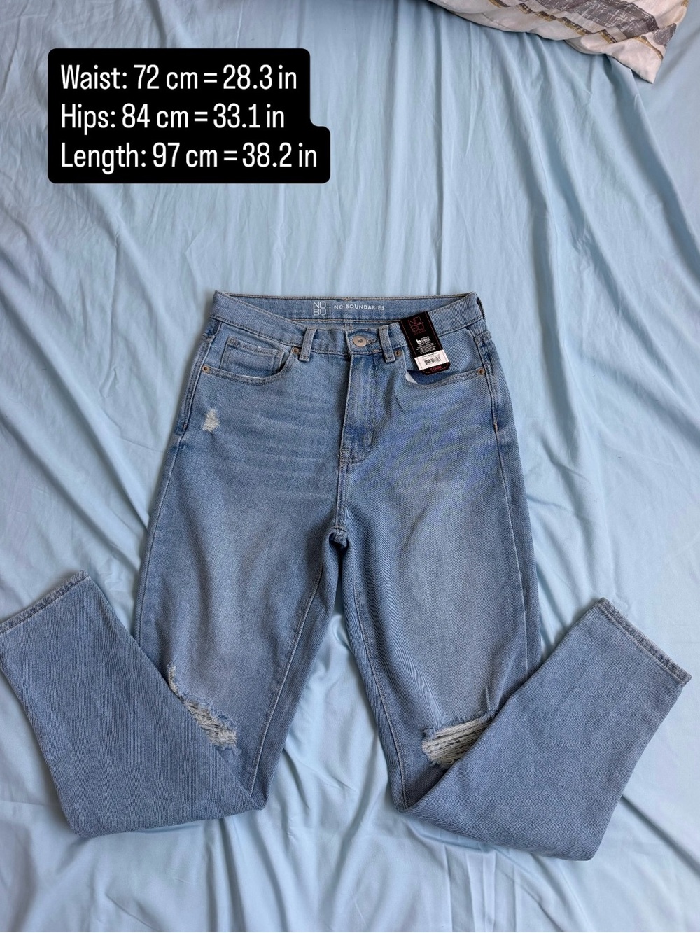 Light Blue Distressed Women's Jeans